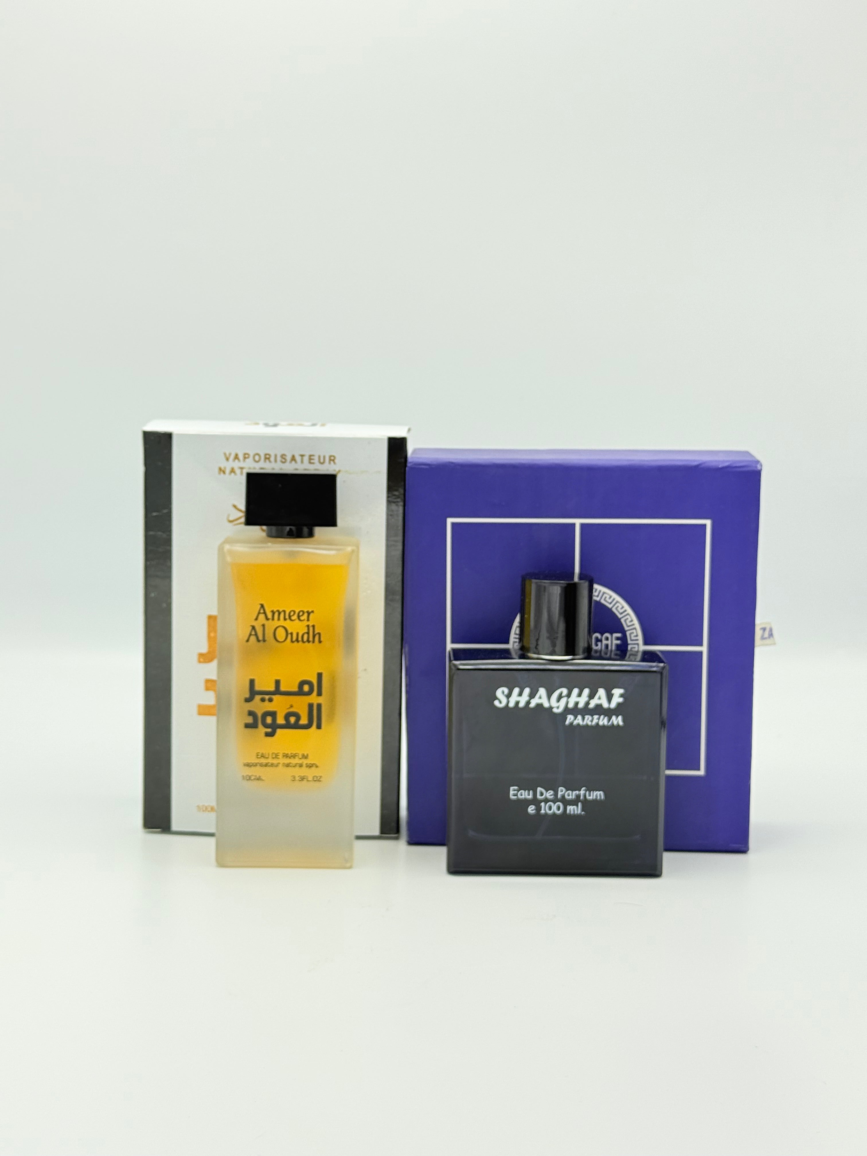 🟤 Ameer Al Oud + Shagaf Perfume Combo – Premium Arabic Fragrances (100ml Each)